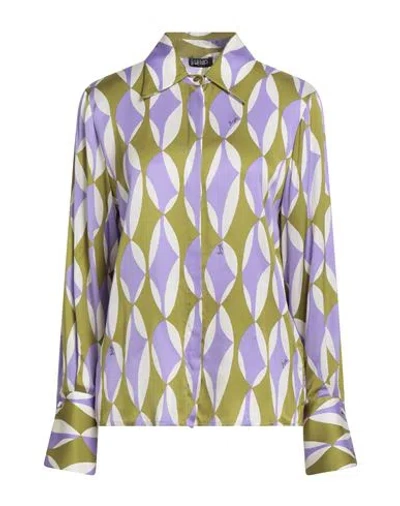 Liu •jo Better Woman Shirt Lilac Size 10 Viscose In Purple