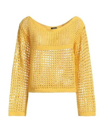 Liu •jo Better Woman Sweater Yellow Size S Polyester, Cotton