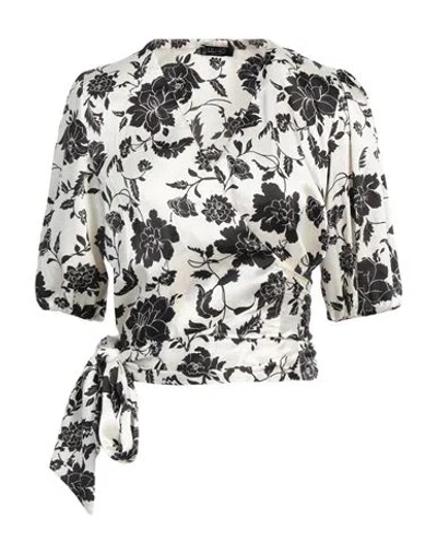 Liu •jo Better Woman Top Ivory Size 4 Polyester In Multi