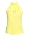 Liu •jo Better Woman Top Yellow Size 4 Polyester In Yellow