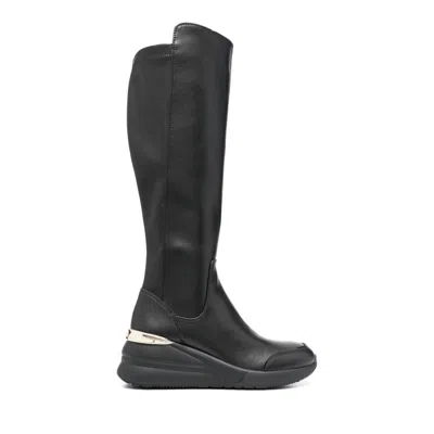 Liu •jo Black Alyssa 08 Polyurethane Metallic Boots