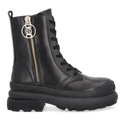 Liu •jo Black Amy 11 Leather Platform Boots