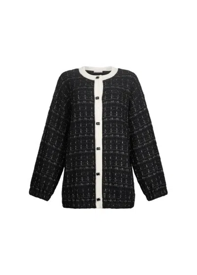 Liu •jo Black And White Checkered Jacket
