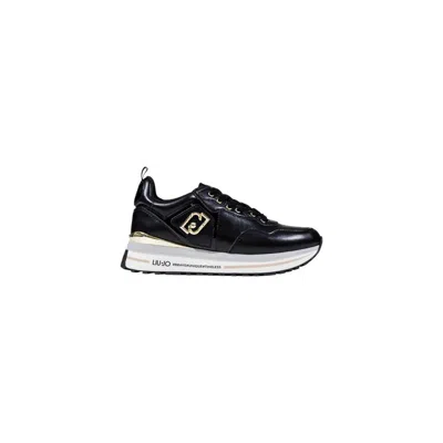 Liu •jo Black Artificial Leather Platform Sneakers