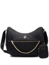 Liu •jo Chain Detail Shoulder Bag With Zip Pocket In Black