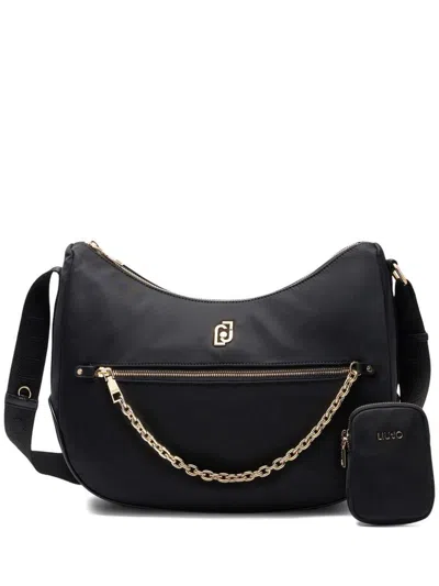 LIU •JO BLACK BAG WITH SIDE ZIPPER
