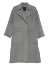 Liu Jo Black Coats In Gray