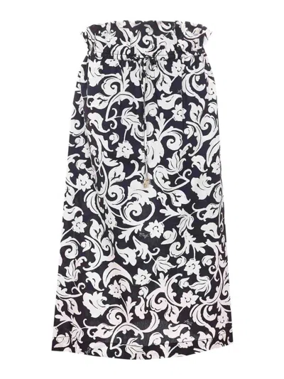 Liu •jo Liu Jo Liu Jo Black White Cotton Skirt