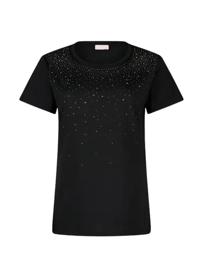 Liu •jo Liu Jo Black Cotton Tee Shirt