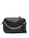 Liu •jo Liu Jo Black Crossbody Bag Quilted With Chain