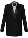 Liu •jo Black Double-breasted Jacket In Black