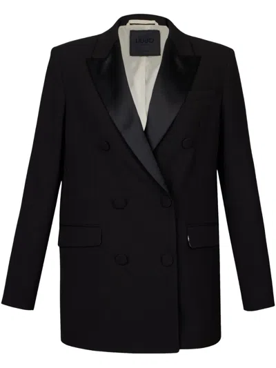 Liu •jo Black Double-breasted Jacket