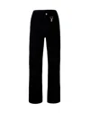 Liu •jo Black Flare Jeans In Animal Print