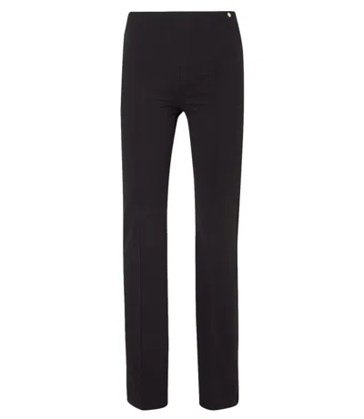 Liu •jo High-waisted Wide-leg Trousers In Black