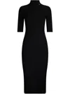 Liu •jo Black Knit Dress With Cut-out In Black