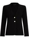 Liu •jo Black Knit Jacket In Black