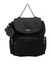 Liu •jo Black Logo Backpack In Black
