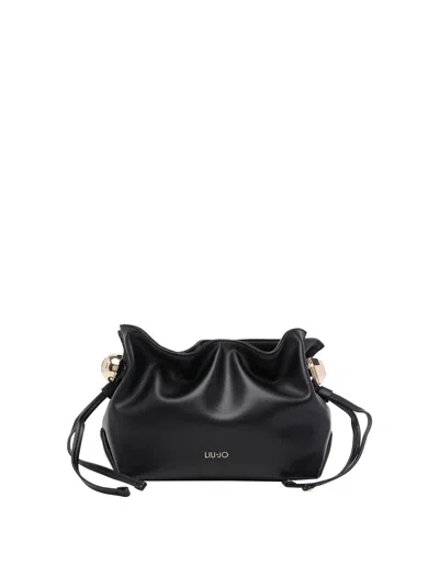 Liu •jo Black Logo Shoulder Bag