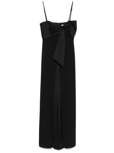 Liu •jo Liu Jo Black Long Jumpsuit With Bow