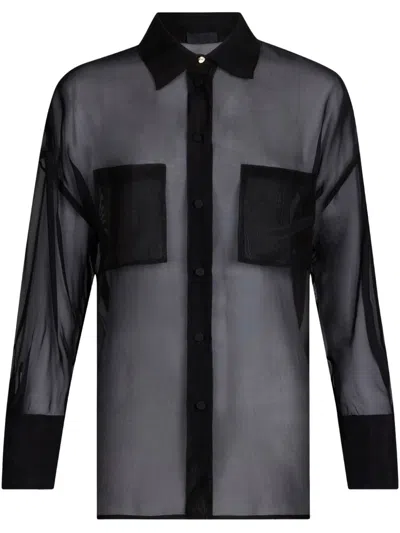 Liu •jo Black Organza Shirt