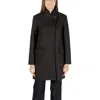 Liu •jo Black Polyester Coat In Black