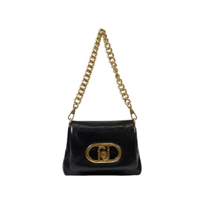 LIU •JO BLACK POLYETHYLENE HANDBAG
