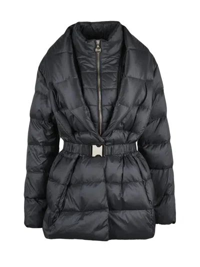 Liu •jo Black Quilted Polyamide Down Coat