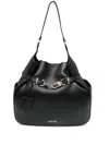 Liu •jo Liu Jo Black Shoulder Bag With Charm In Black