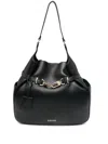 Liu •jo Liu Jo Black Shoulder Bag With Charm