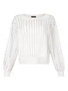 Liu Jo Black Sweaters In White