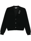 Liu •jo Crystal-embellished V-neck Sweatshirt In Black