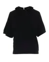 Liu •jo Black T-shirt With Sequins In Black