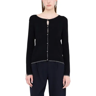 Liu •jo Black Textile Cardigan