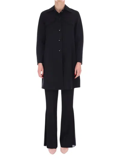 Liu •jo Liu Jo Black Viscose Coat