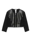 Liu •jo Cropped Jacket In Black