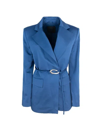 Liu •jo Liu Jo Blazer Blu Con Cintura In Blue
