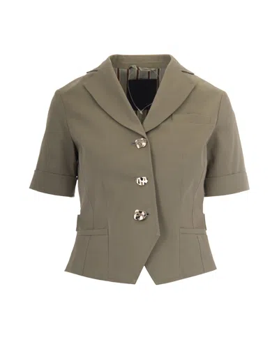 Liu •jo Blazer Cropped Green Peppermint