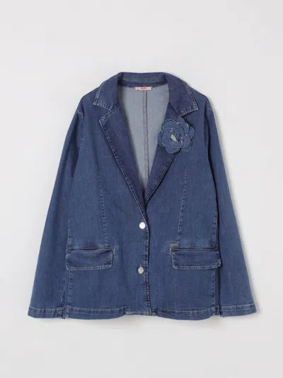 Liu •jo Blazer Liu Jo Kids Color Gnawed Blue
