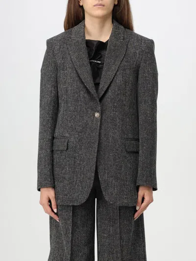 LIU •JO BLAZER LIU JO WOMAN COLOR BLACK,G10229002