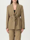 Liu •jo Liu Jo Tailored Green Jacket With Belted Waist