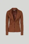 Liu •jo Blazer Marrone In Marrone
