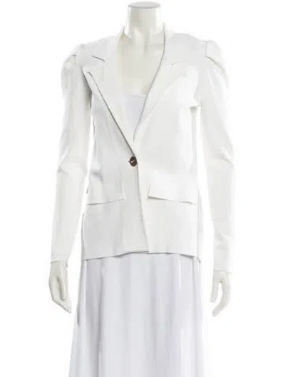 Pre-owned Liu •jo Blazer In White