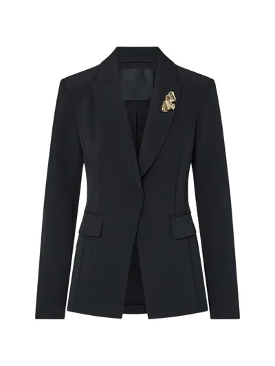 Liu •jo Blazer With Zipper Detail In Black