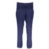 Liu •jo Blue Polyester Pant In Blue