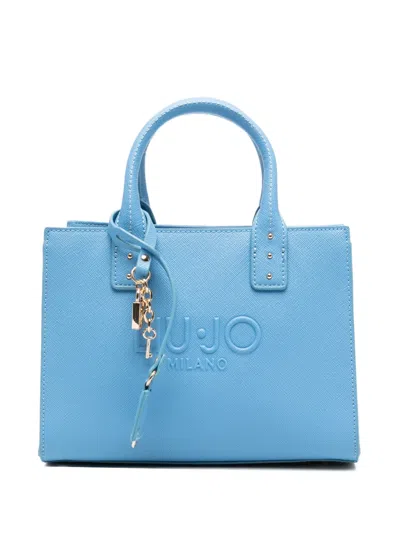 Liu •jo 스몰 로고 디테일 토트 백 In Blue