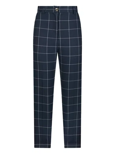 Liu •jo Blue Check Trousers