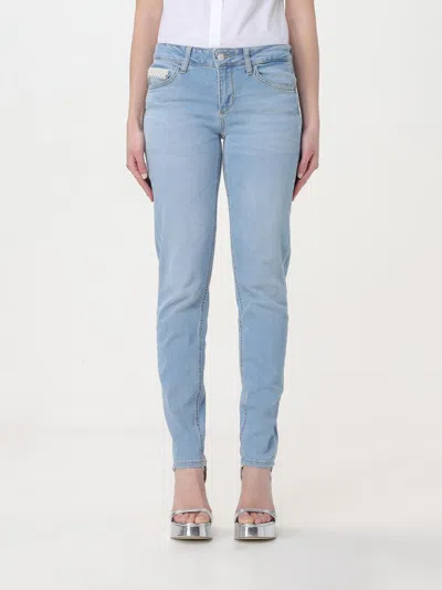 Liu •jo Blue Cotton Straight-leg Jeans