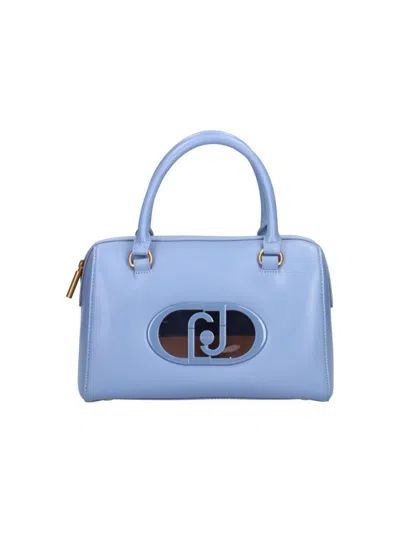 Liu •jo Liu Jo Blue Denim Handbag In Eco-leather
