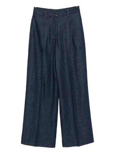 Liu Jo Blue Denim Trousers Blue