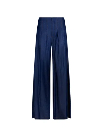 Liu •jo Liu Jo Blue High-rise Flared Trousers